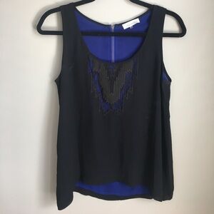 Sugarlips Black and Blue Tank Top
